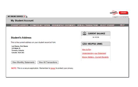 yorkulogin|My Profile .